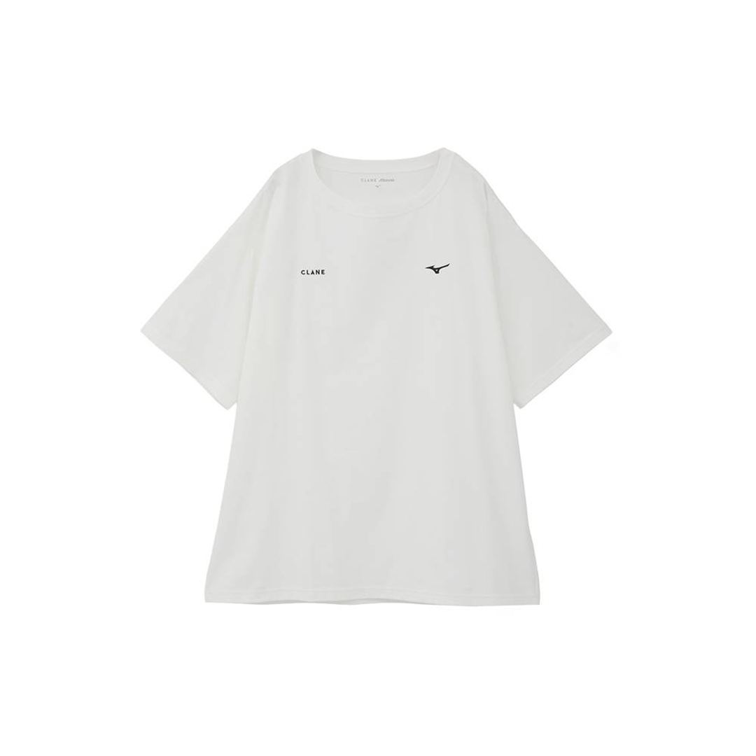 【CLANE】QUICK DRY COTTON LOGO T-SHIRT ホワイト 1