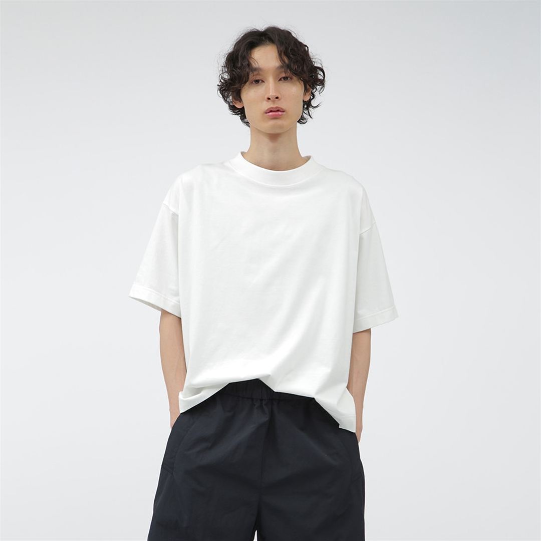 【MARGARET HOWELL】コットンポリエステルワイドTシャツ ホワイト M