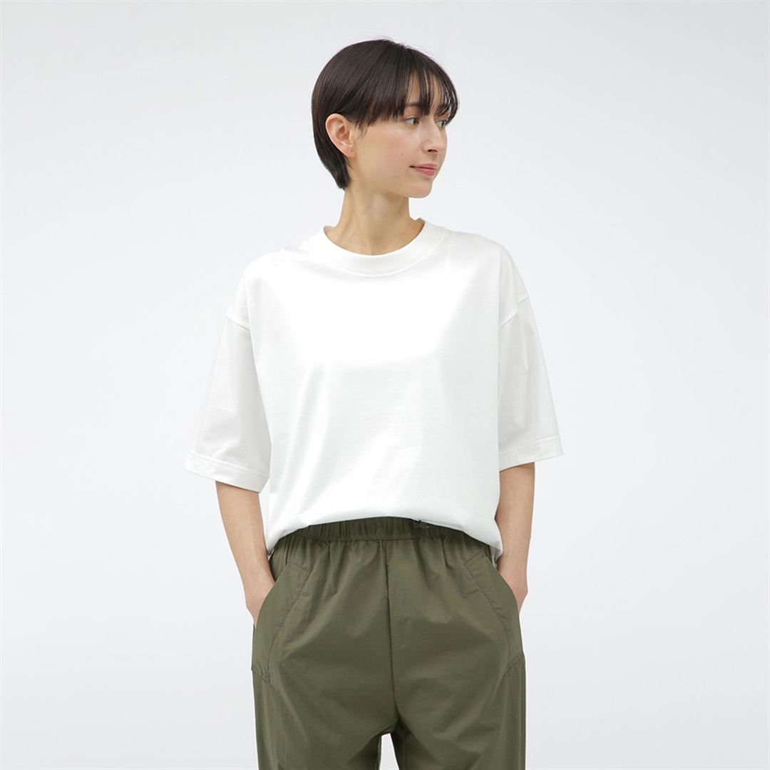 【MARGARET HOWELL】コットンポリエステルワイドTシャツ ホワイト 2
