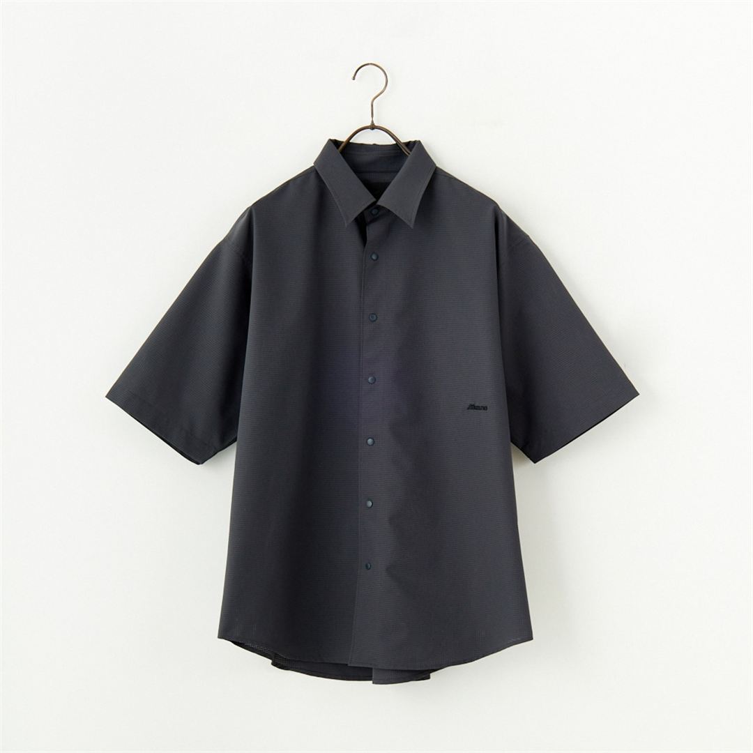【JEANS FACTORY】エアリーベントシャツ アッシュグレー M
