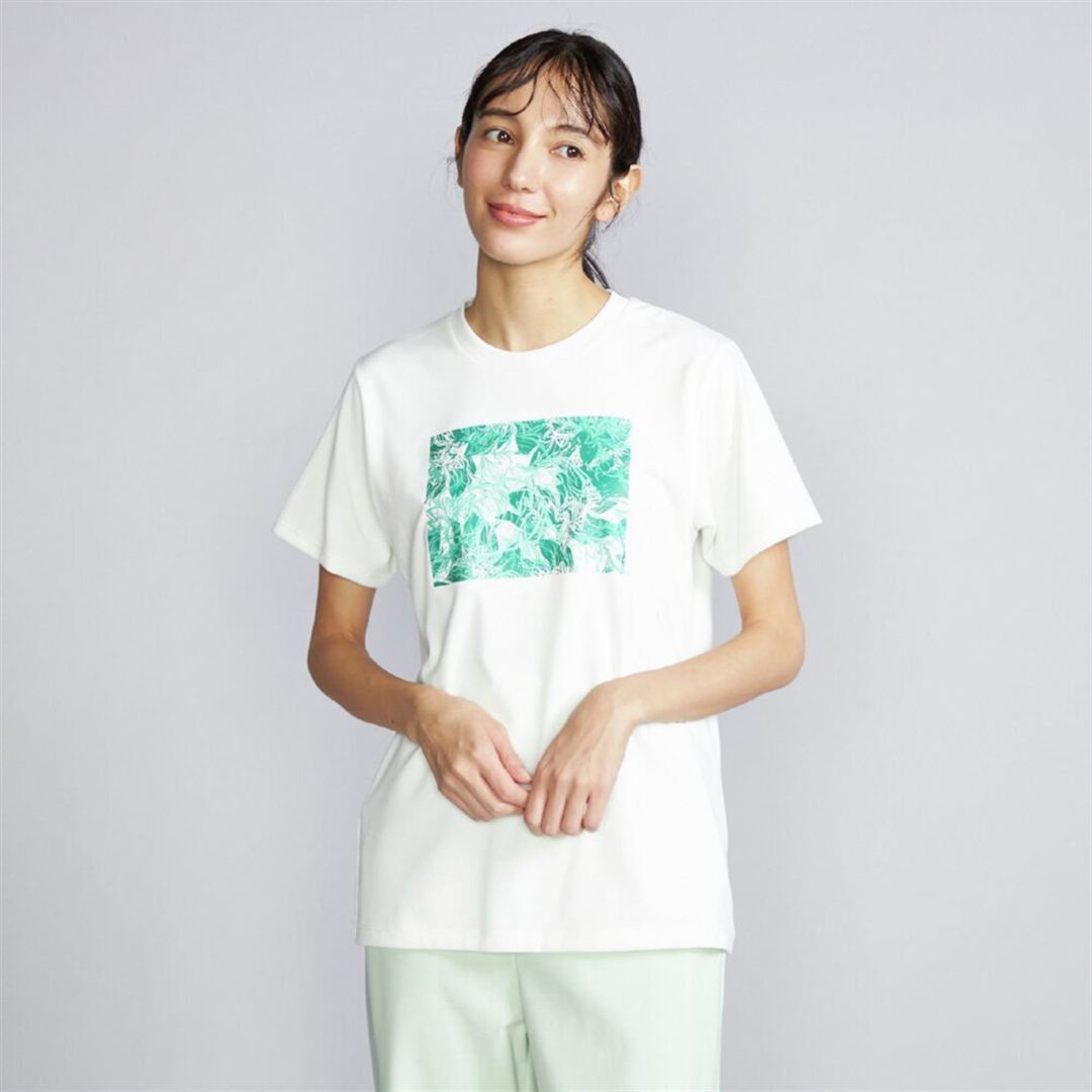 リサイクルポリエステル グラフィックTシャツ マシュマロホワイト S