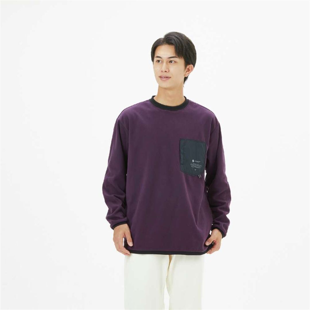 POLARTECクルーネックシャツ ミッドナイトプラム XL