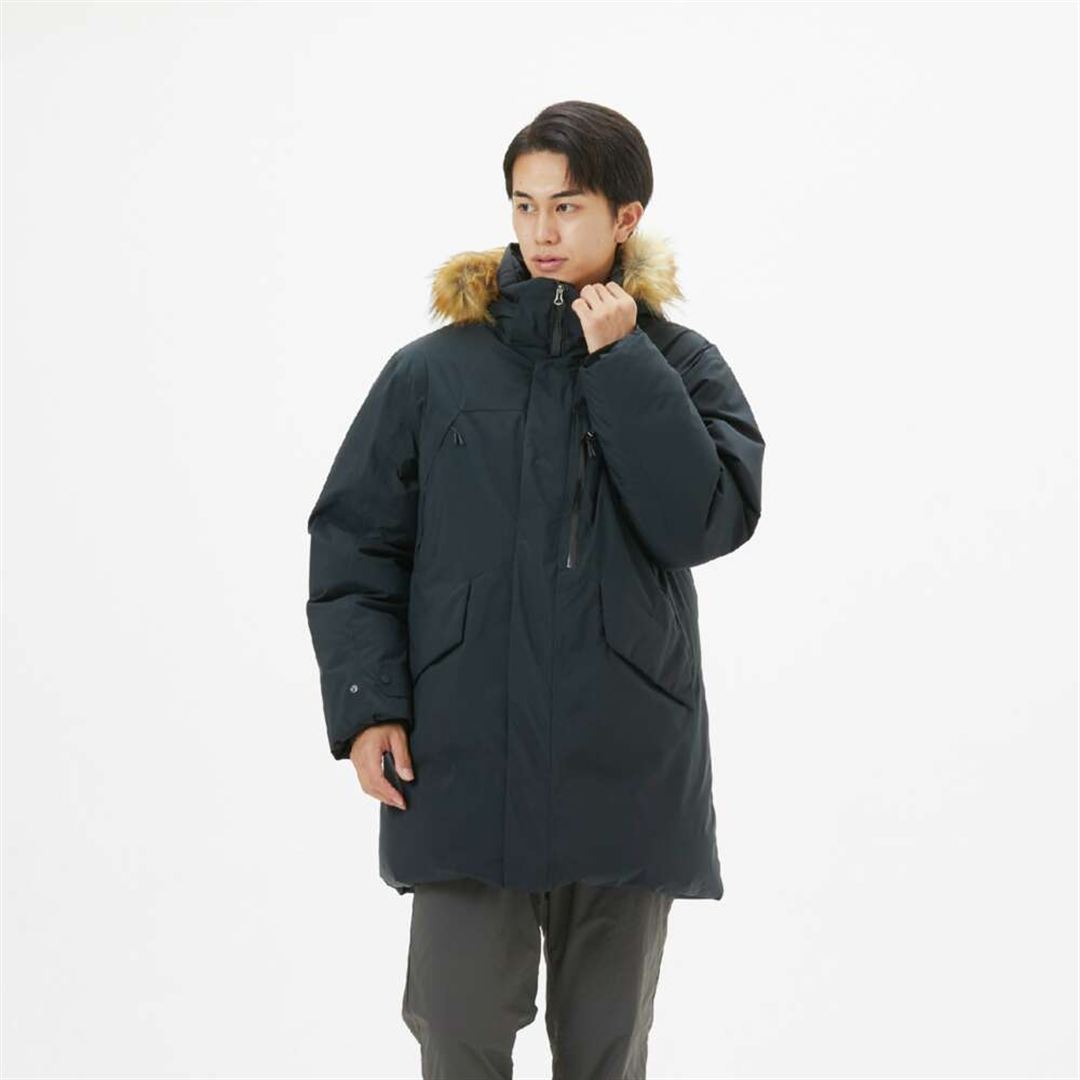 【吸湿発熱】WINDSTOPPER イエローナイフダウンジャケット ブラック M