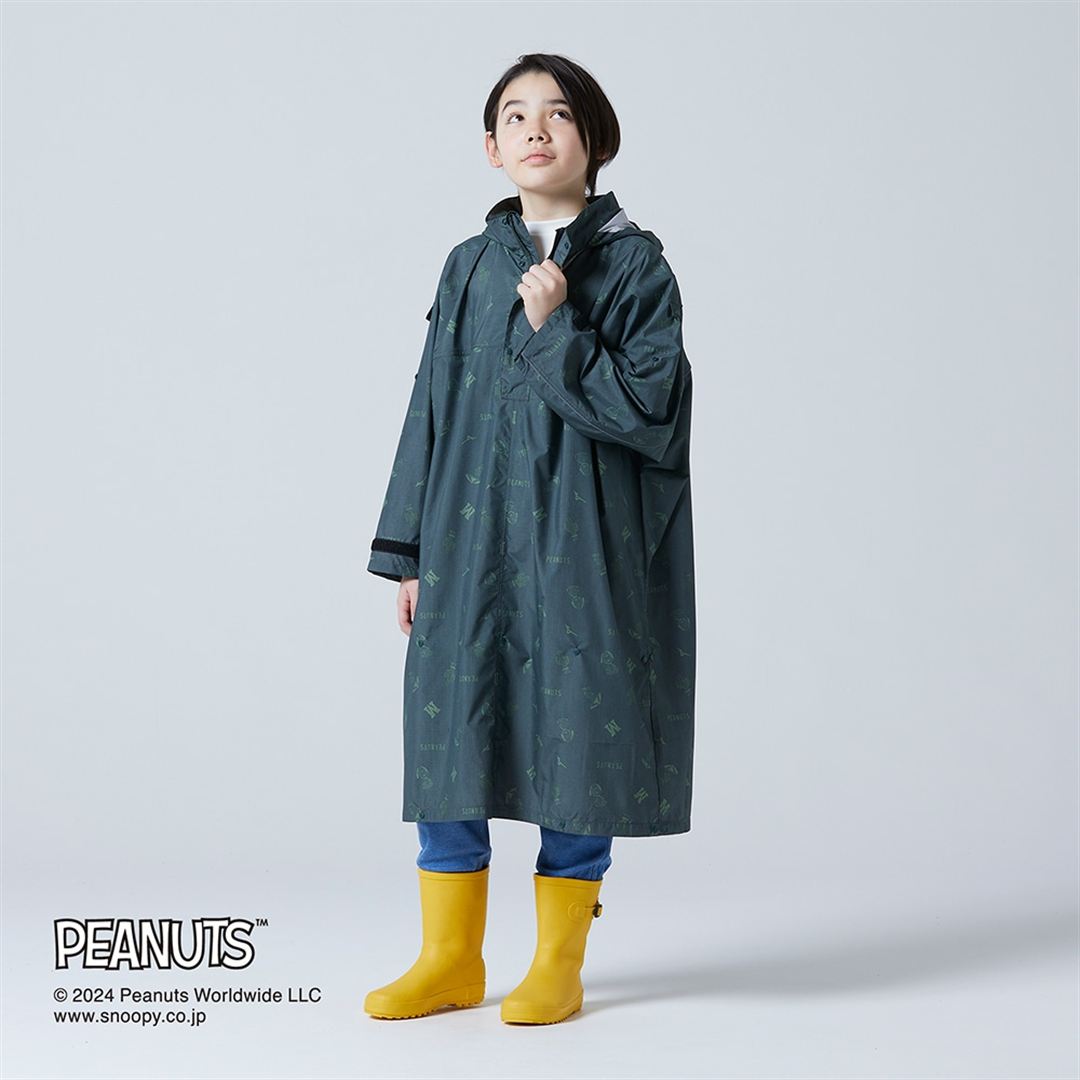 【PEANUTS】Compactウォーターリパレントコート オリーブ JF