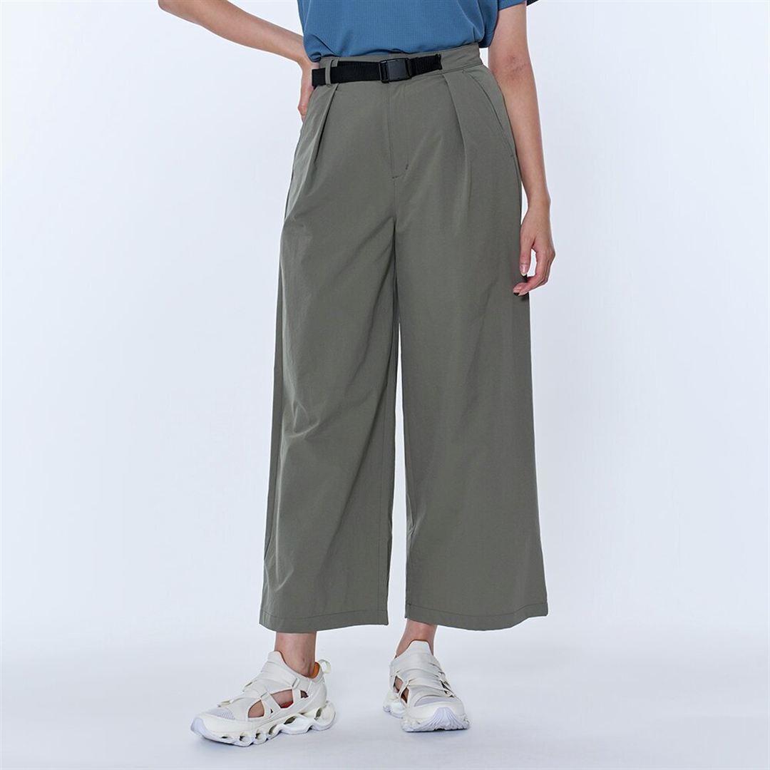 ウォーターリパレント ワイドパンツ ティーリーフ S