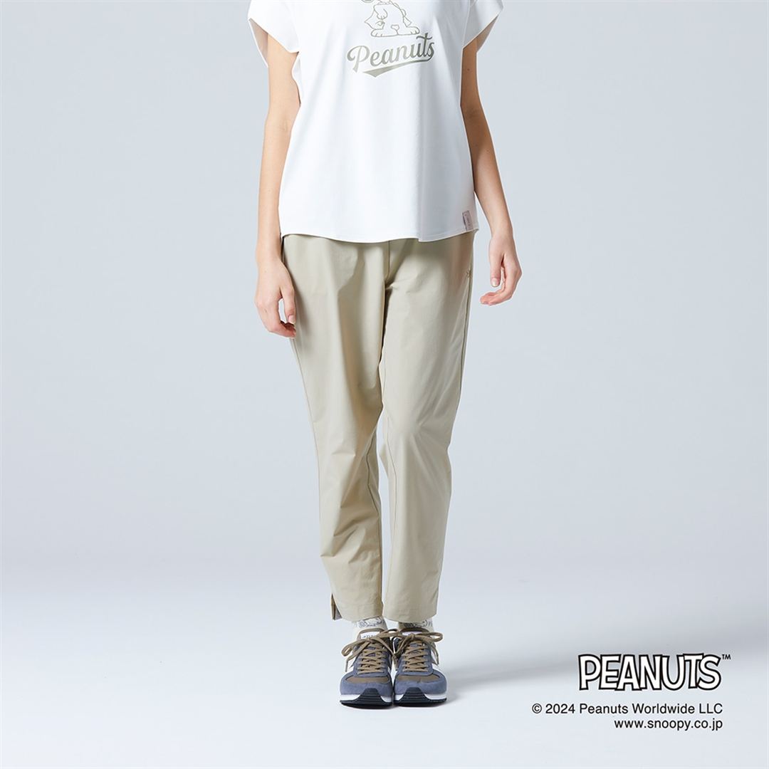 【PEANUTS】ウォーターリパレントストレッチパンツ オックスフォードベージュ S