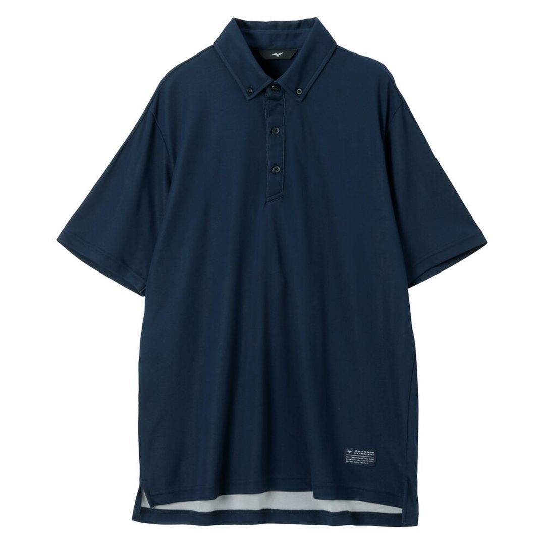 【ミズノ直営限定／接触冷感】アイスタッチポロシャツ ネイビー XL