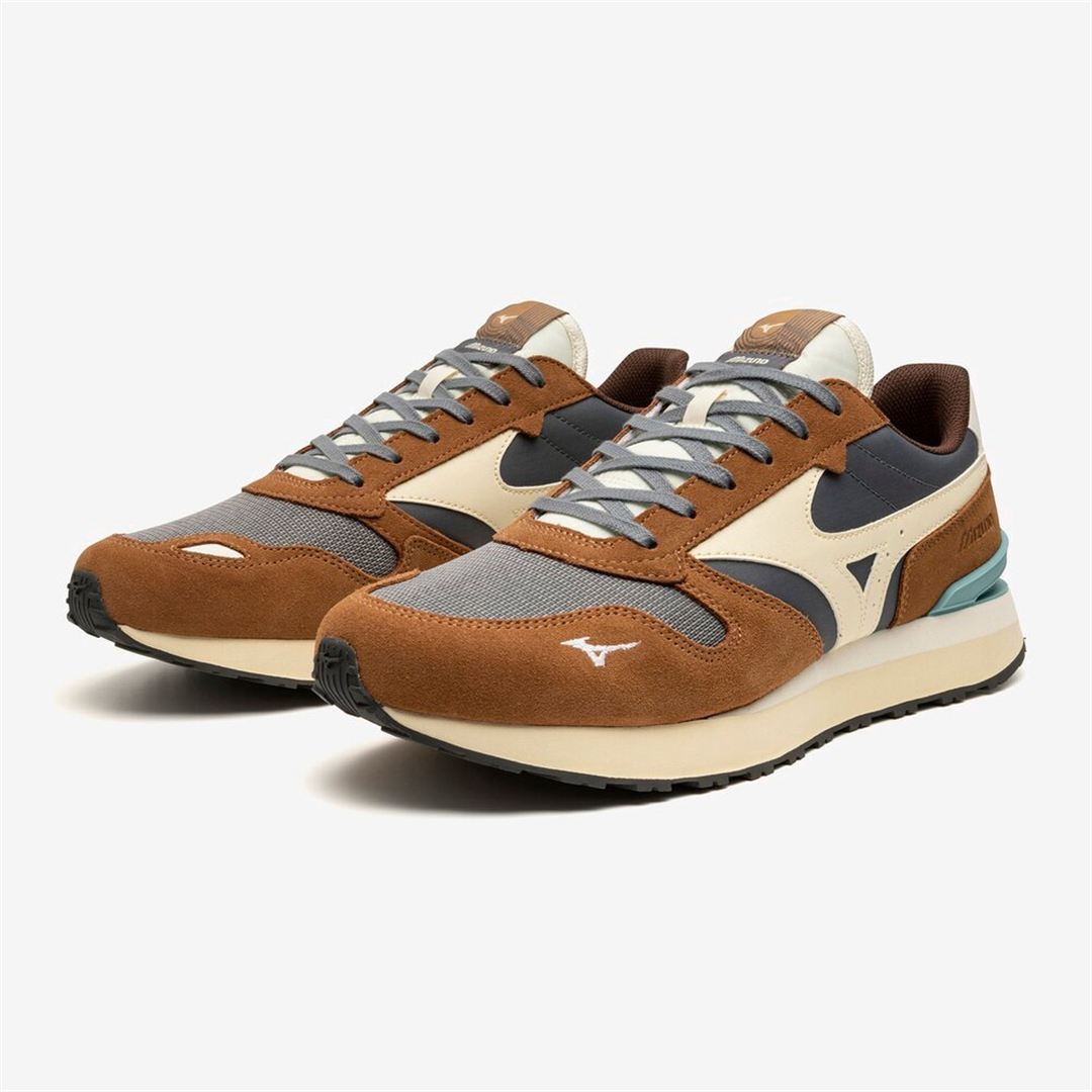 グレー×オフホワイト×ブラウン