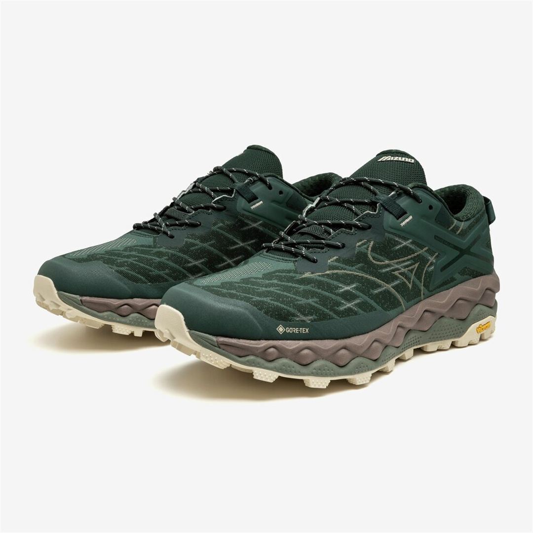 WAVE MUJIN LS GTX(ゴアテックス／防水) ダークグリーン×グリーン×ブラウン 30.0