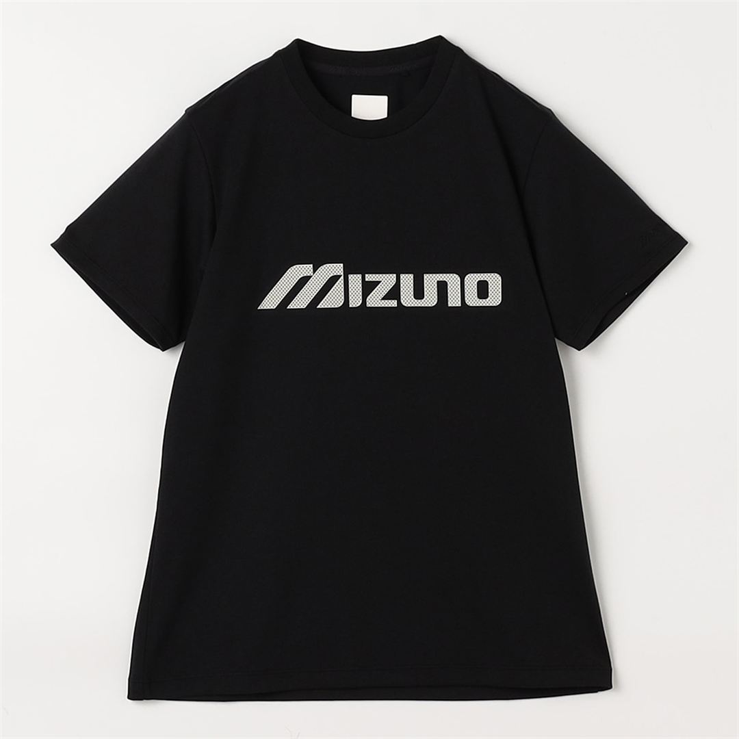 【ミズノ直営限定】リサイクルポリエステル グラフィックTシャツ ブラック S