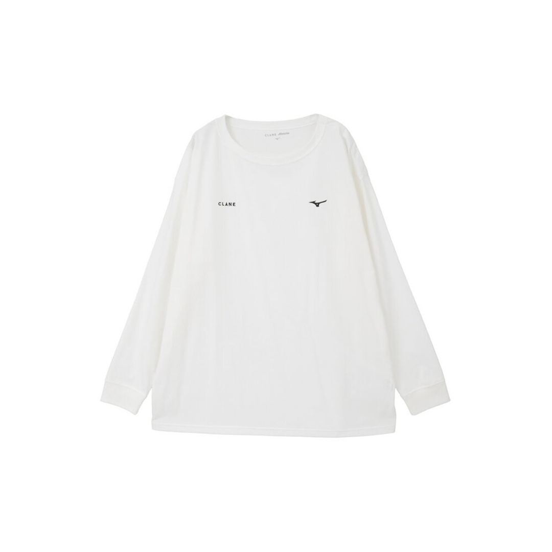 【CLANE】QUICK DRY COTTON LOGO LONG SLEEVE T-SHIRT ホワイト 2