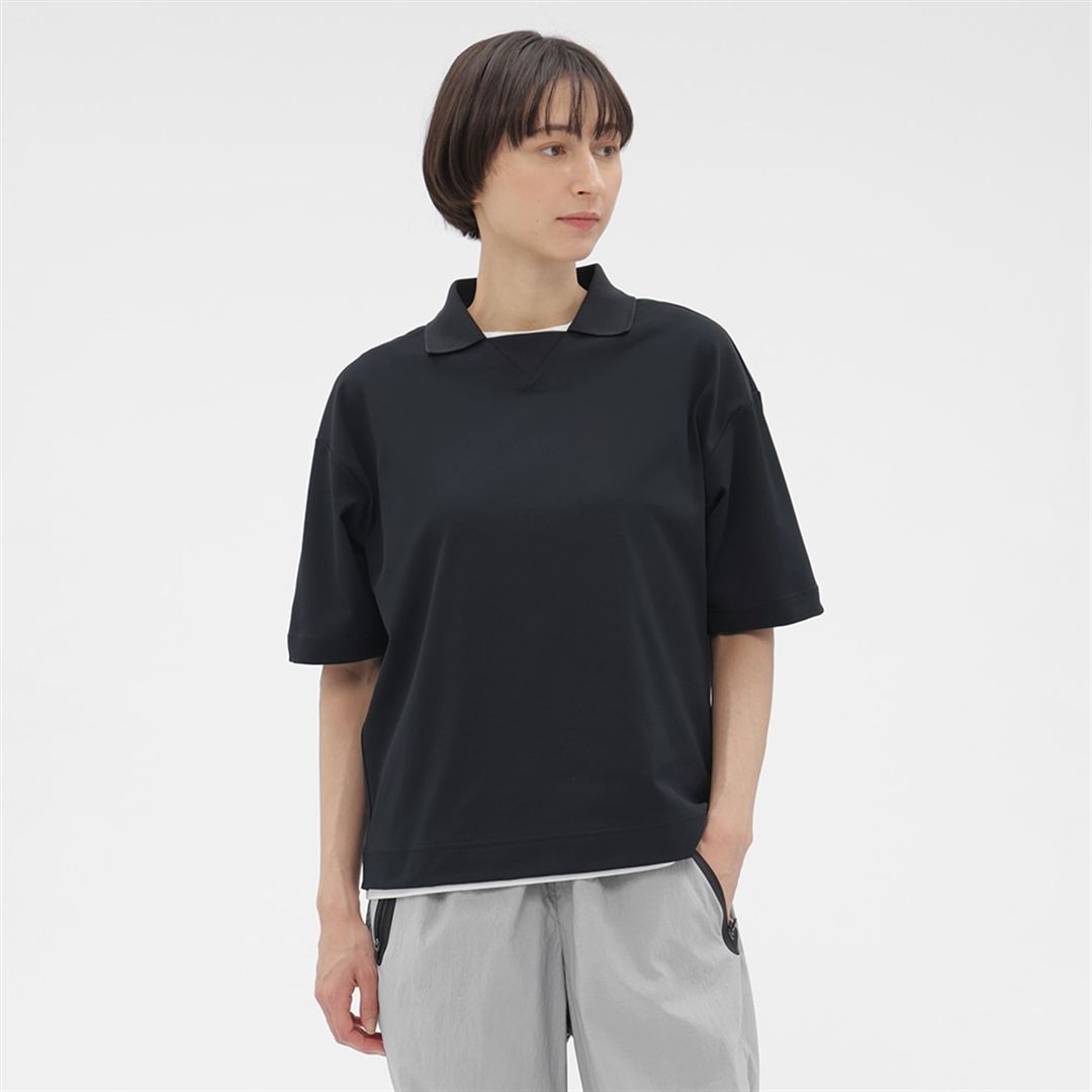 【MARGARET HOWELL】アンチスウェットリブカラーシャツ DK.ネイビー 2