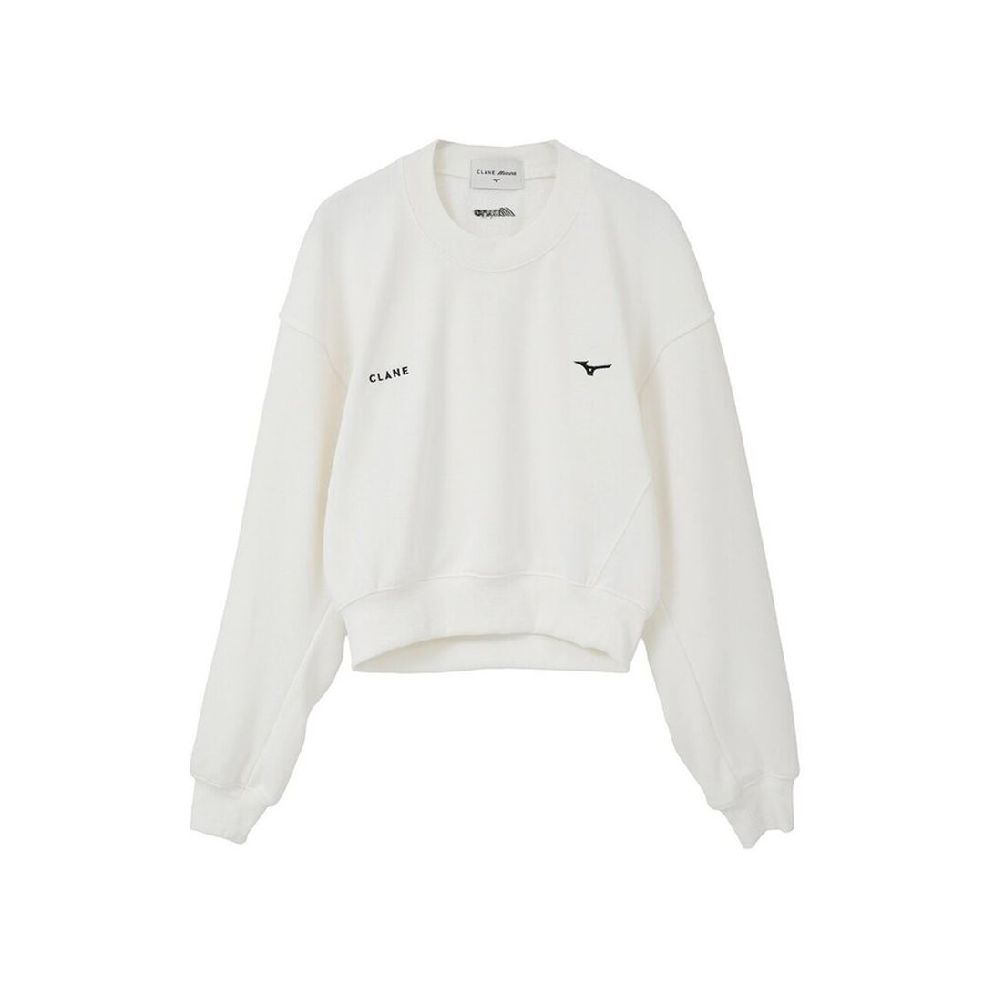 【CLANE】SHORT SWEATSHIRT ホワイト 2