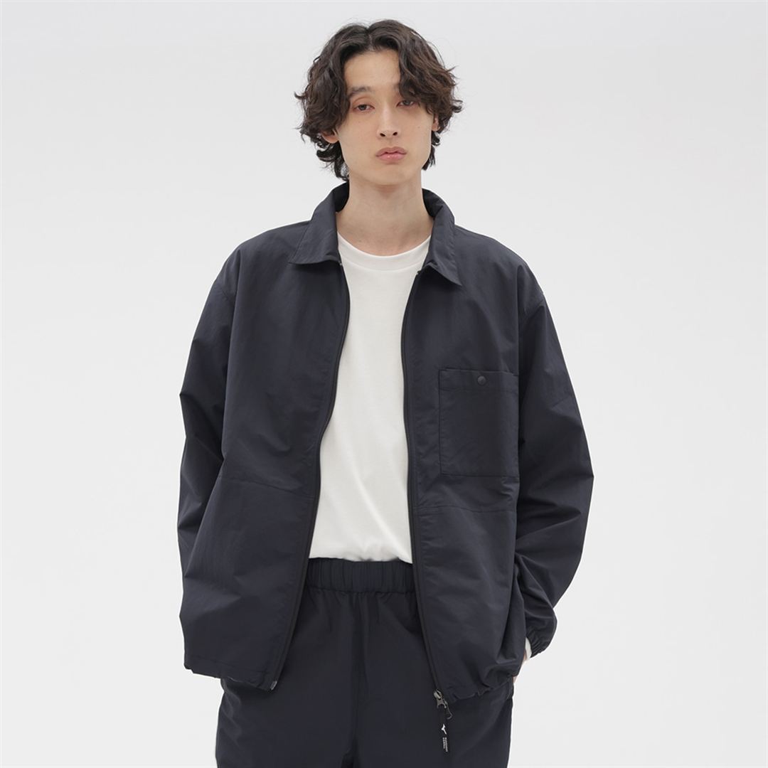 【MARGARET HOWELL】タスランナイロンシャツ DK.ネイビー M