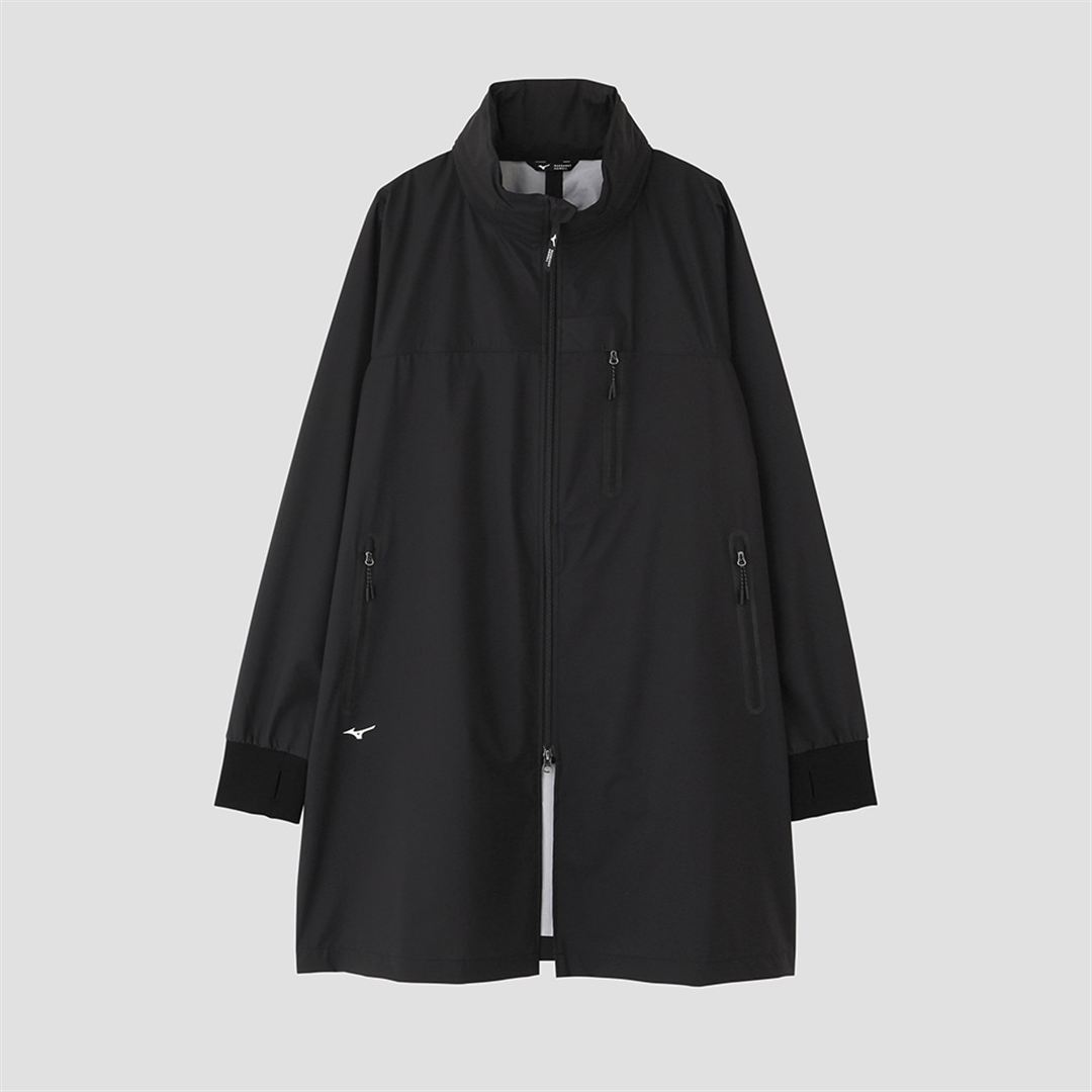 【MARGARET HOWELL】ベルグテックタスランナイロンリップコート ブラック XL