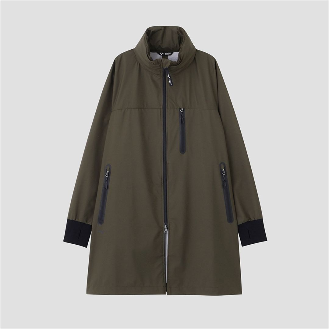【MARGARET HOWELL】ベルグテックタスランナイロンリップコート DK.カーキ 2