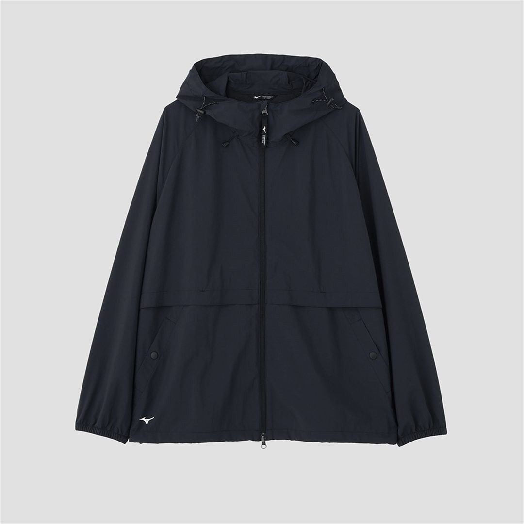 【MARGARET HOWELL】ウォーターリパレントタスランナイロンリップフーディー DK.ネイビー M