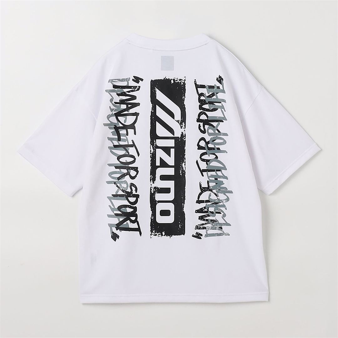 【ミズノ直営限定】リサイクルグラフィックTシャツ ホワイト L