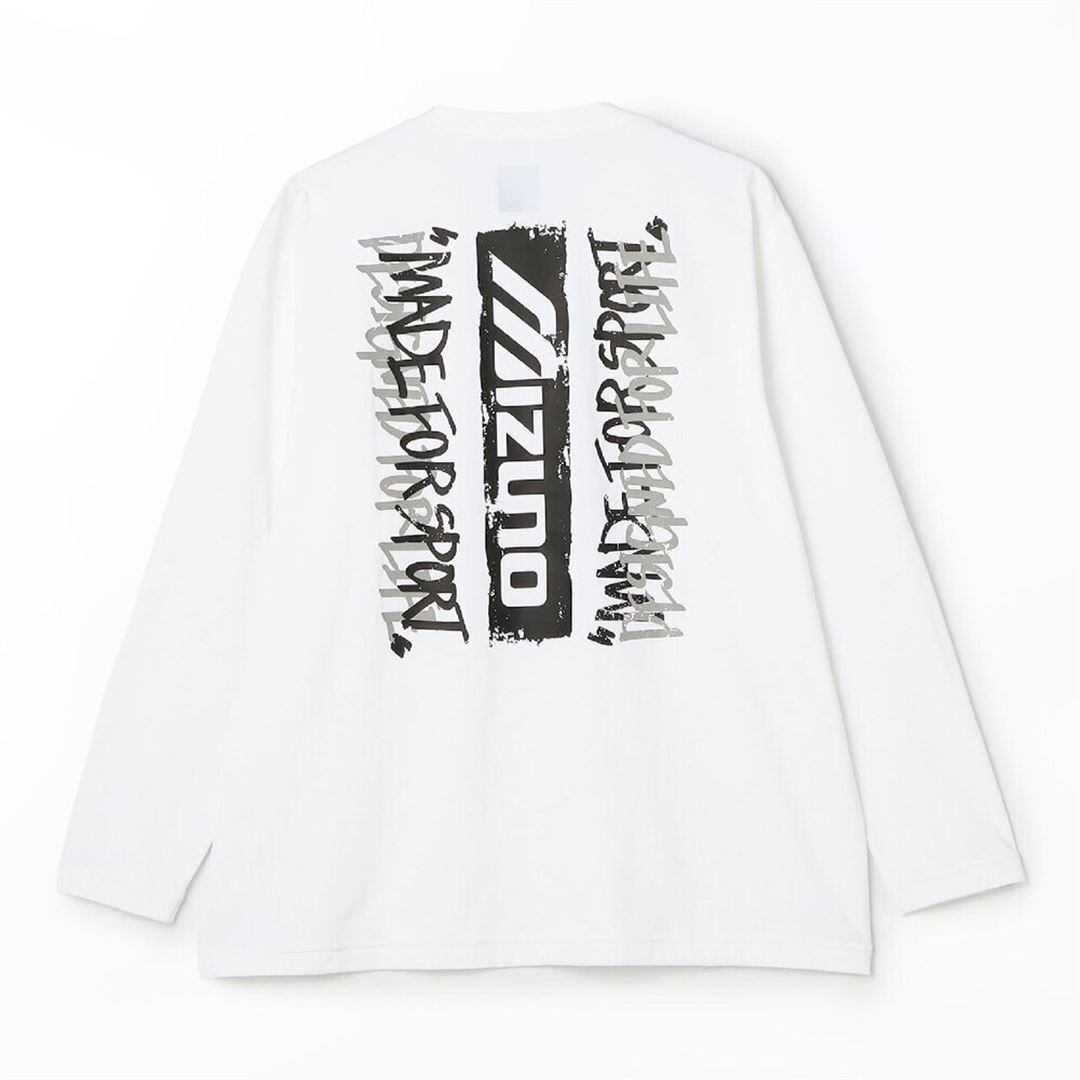 ワードマークバックグラフィックロングスリーブTシャツ ホワイト M