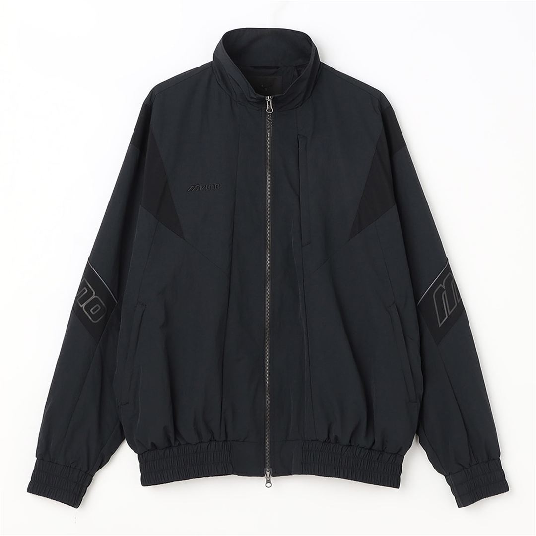 シャンブレーワッシャートラックブルゾン ブラック XL