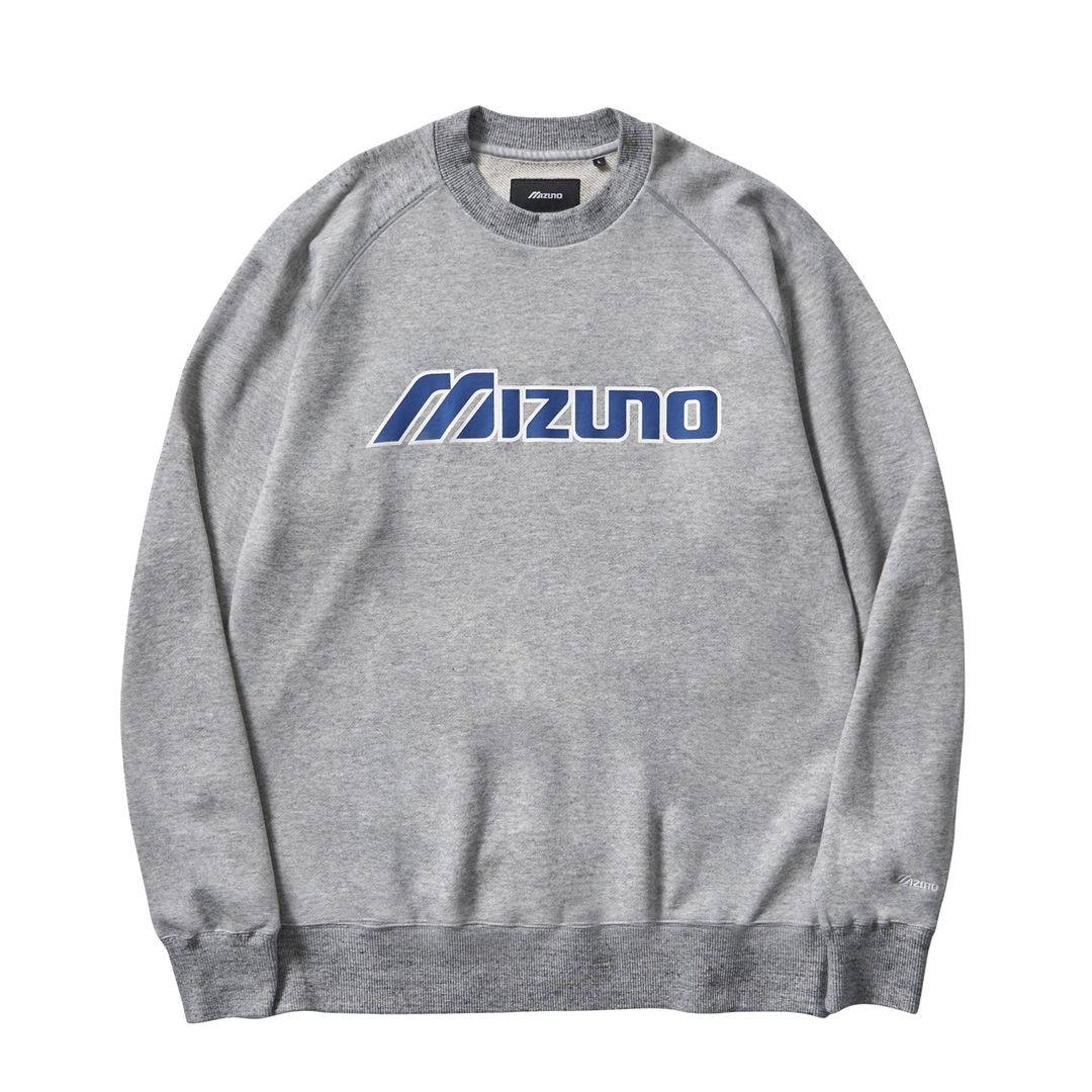 NEW VINTAGE GOLF MIZUNOロゴクルーネックスウェット グレー S