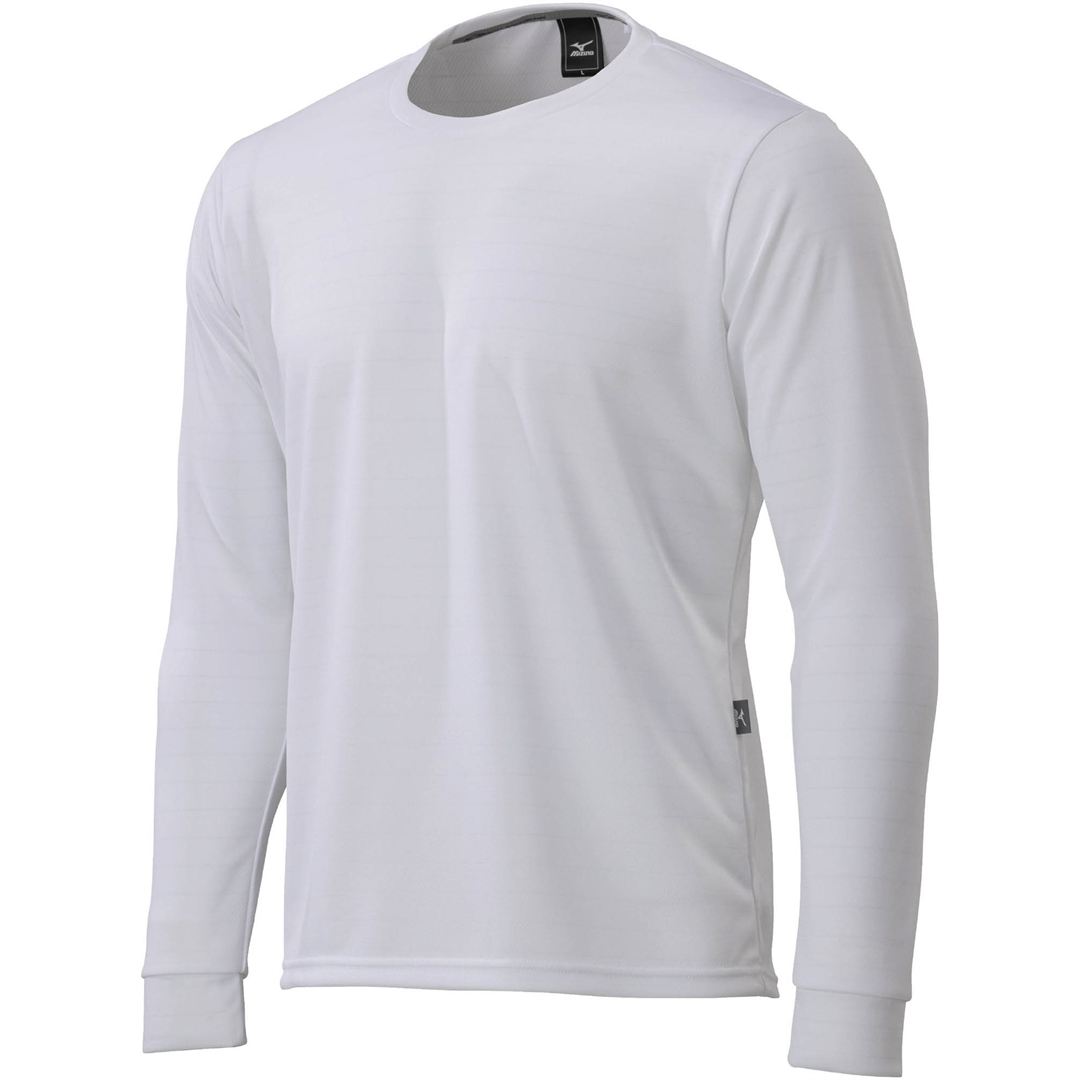 クルーネック ワークTシャツ(制電／長袖) ホワイト XS