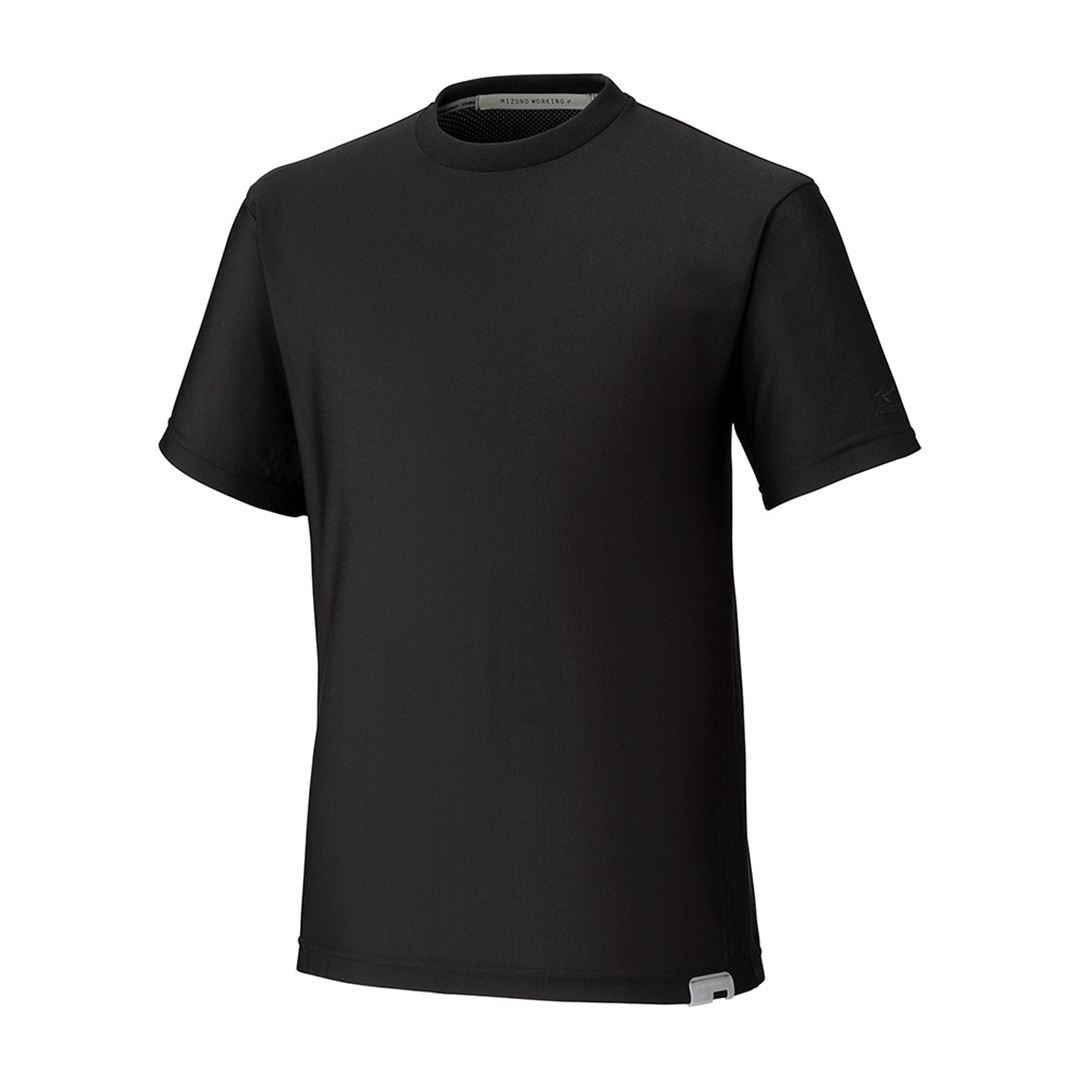 【ミズノ公式オンライン限定】ダブルラッセルジャカードTシャツ ブラック XL