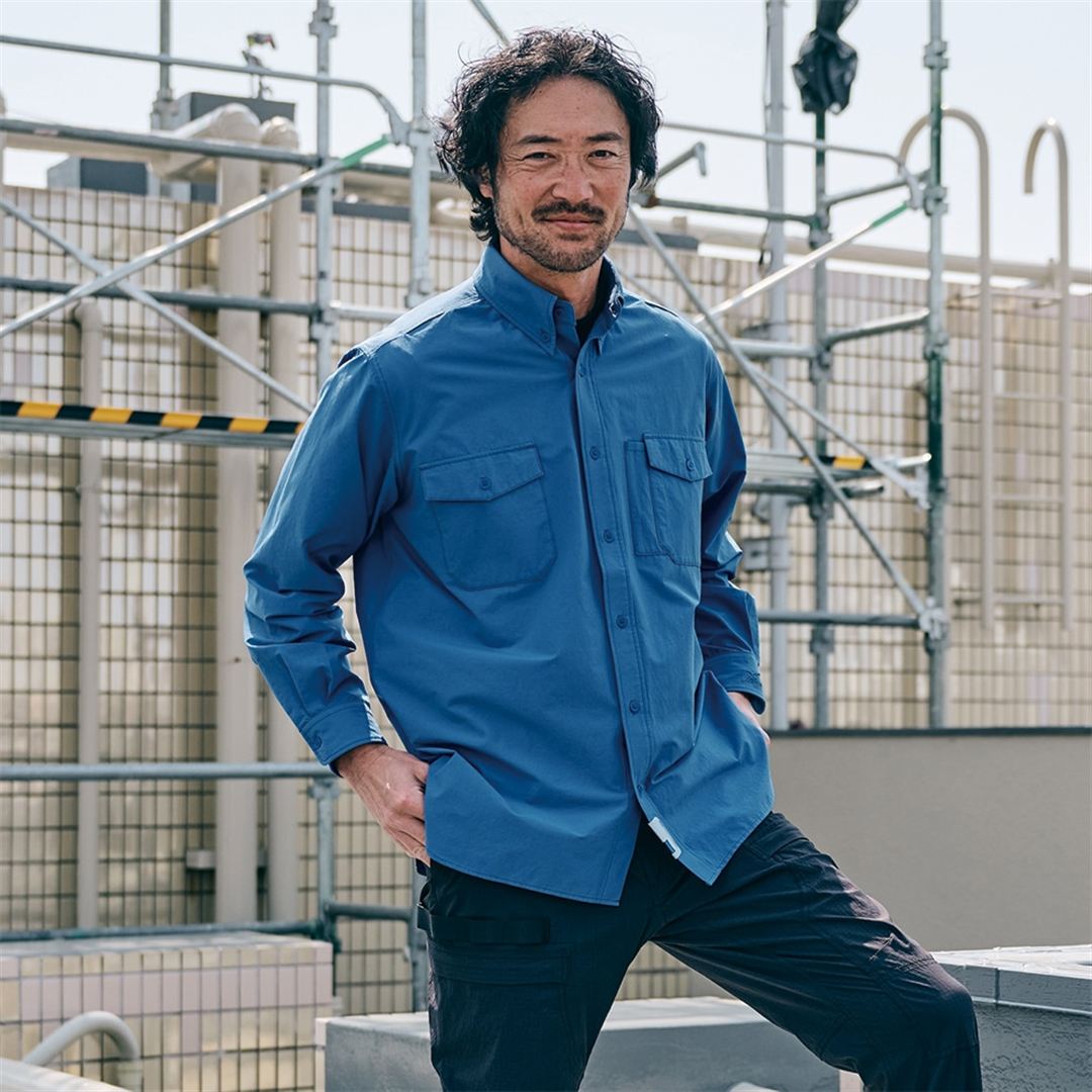 【ミズノ公式オンライン限定】ストレッチシャツ ブルー M