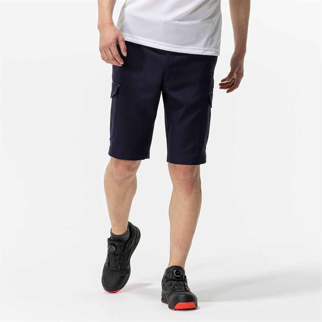 ワークハーフパンツ ストレッチ(制電) ネイビー XS
