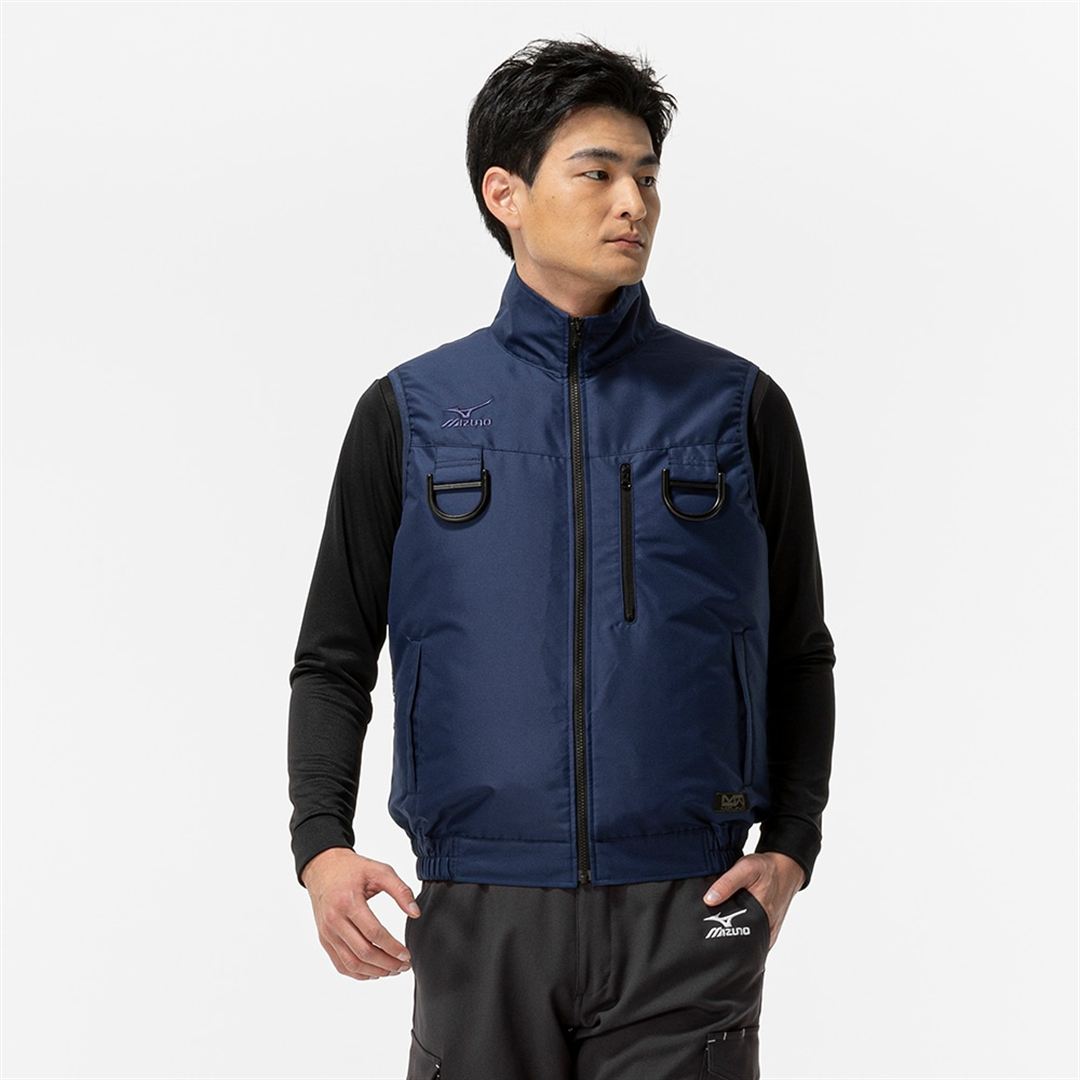 エアリージャケット TOUGHベスト フルハーネス型安全帯対応モデル(ファン・バッテリー別売り) ネイビー M