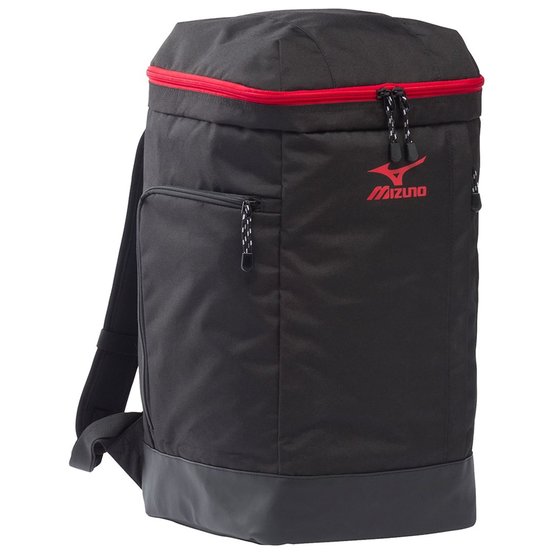 ワーキングバックパック(35L)(ヘルメット収納可) ブラック×レッド