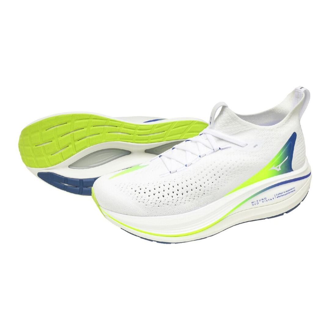 MIZUNO NEO VISTA2(スピードワーク／テンポ走) ホワイト×ブルー×イエロー 23.0