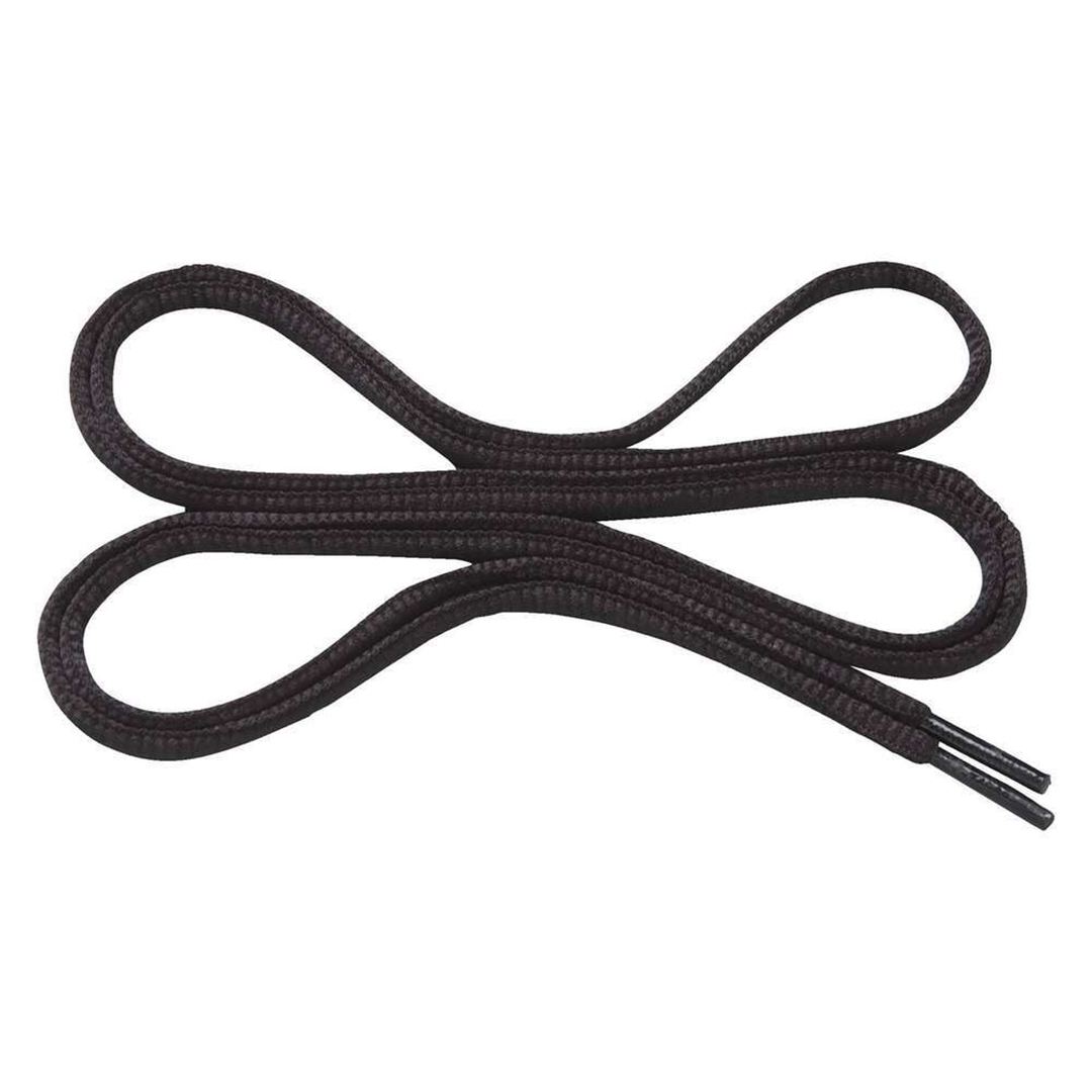 オーバルシューレース（楕円形／幅：6mm） ブラック 90cm