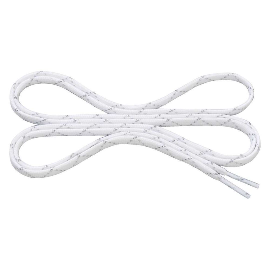 ラメ入りフラットシューレース（平型／幅：6mm） ホワイト 110cm