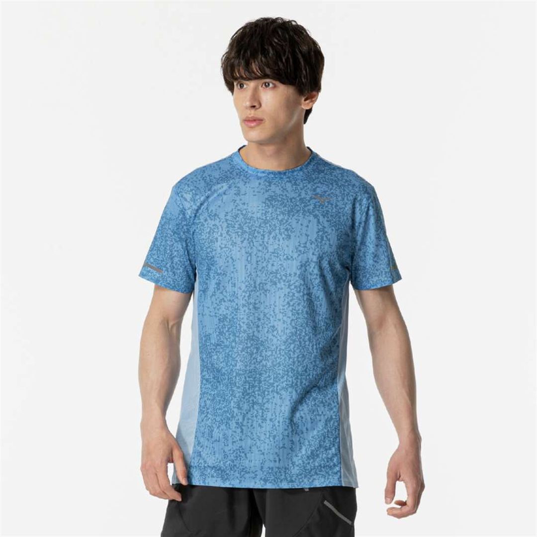 【汗処理／通気】ドライエアロフロープレミアムTシャツ(オーロラ) パリジャンブルー S
