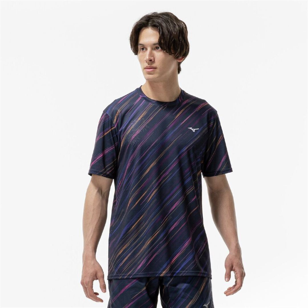 クイックドライ グラフィック Tシャツ ハナビ S