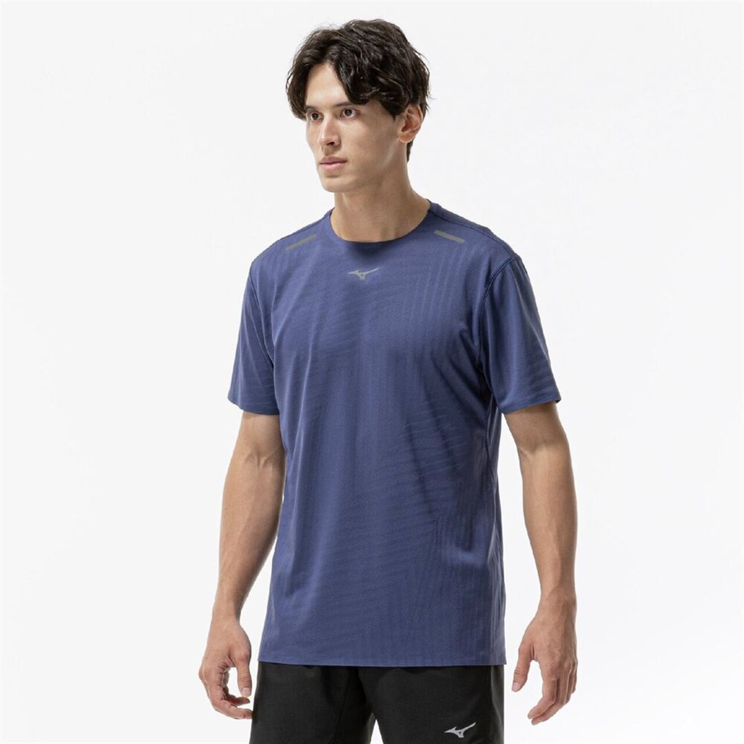 クイックドライ ジャカード Tシャツ エステートブルー XL