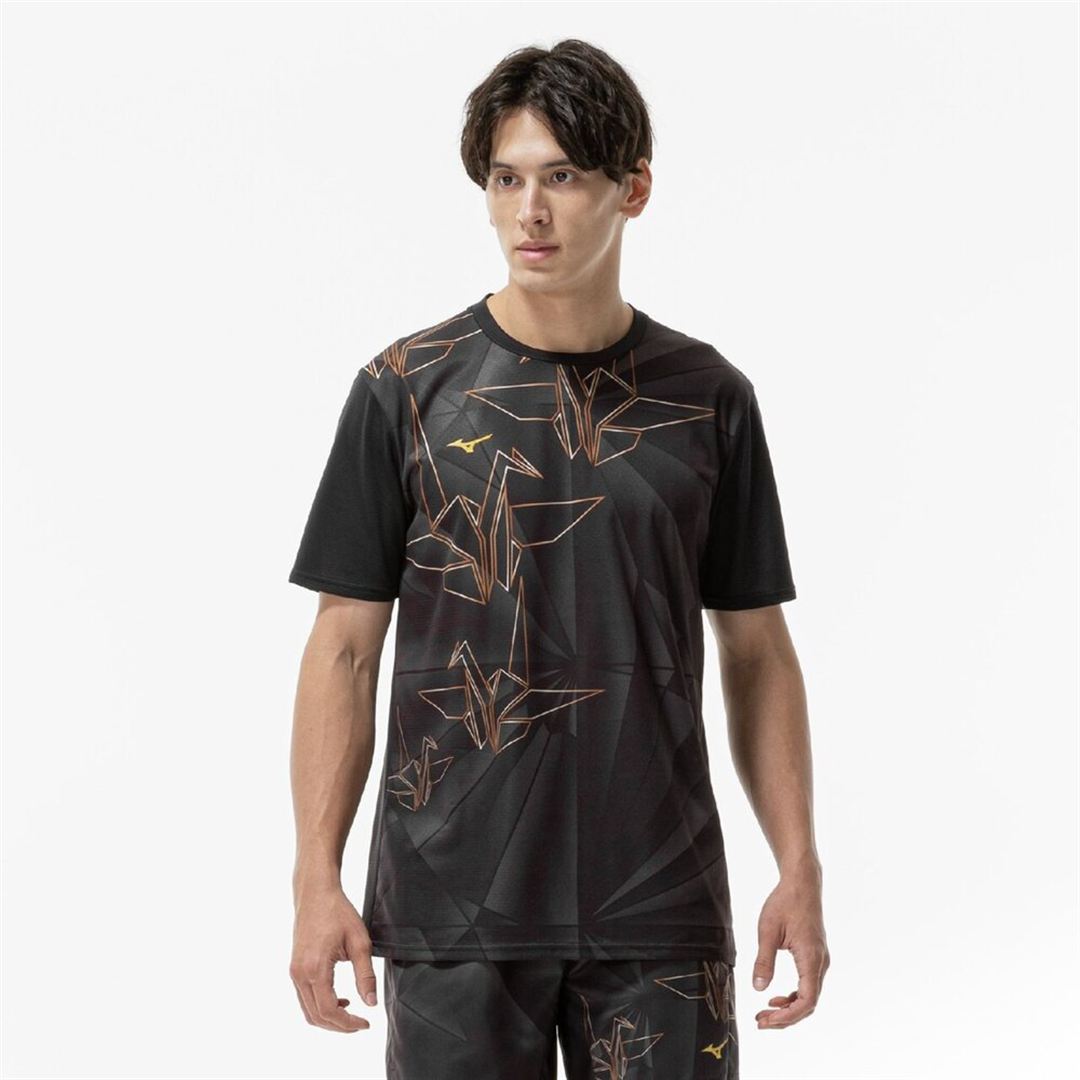 【汗処理／通気】ドライエアロフローグラフィックTシャツ タニオリ S
