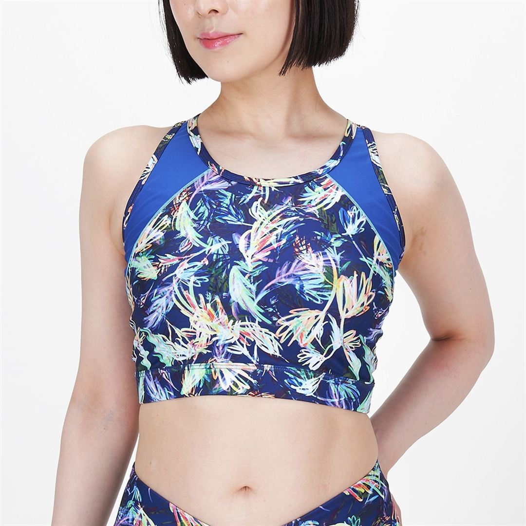 【TERAKAWA AYA COLLECTION】アクアフィットネス用スイムブラ ブルー S