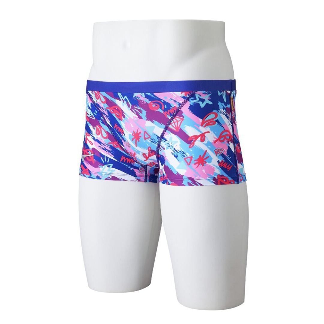 【Ri Collection】競泳練習用ショートスパッツ ローズ XL