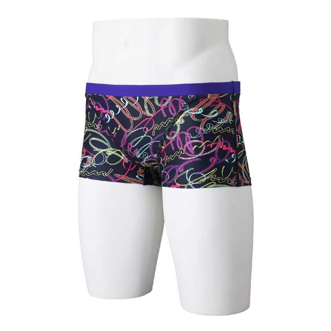 【Ri Collection】競泳練習用ショートスパッツ ブラック XL
