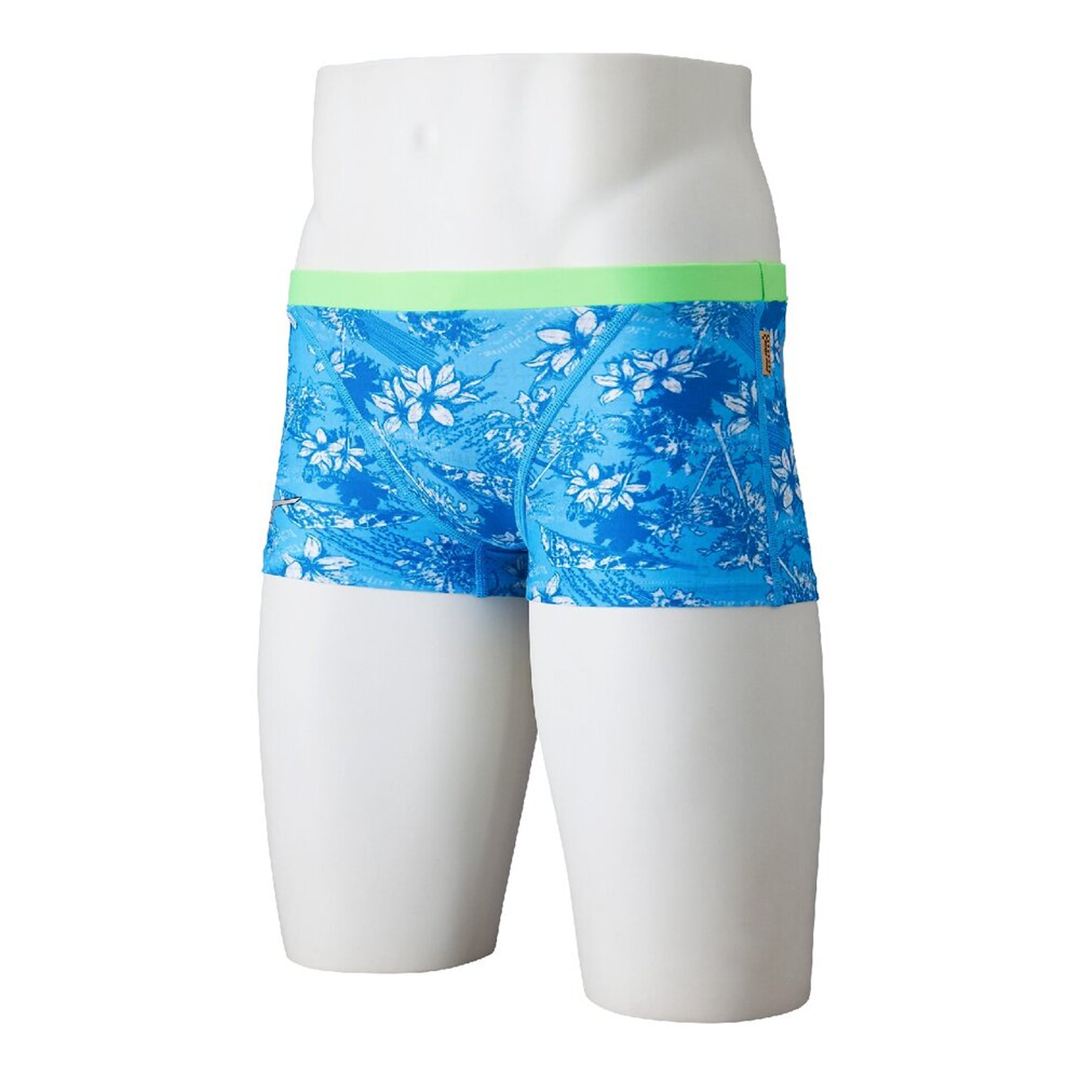 【Ri collection】競泳練習用ショートスパッツ ライトブルー XS