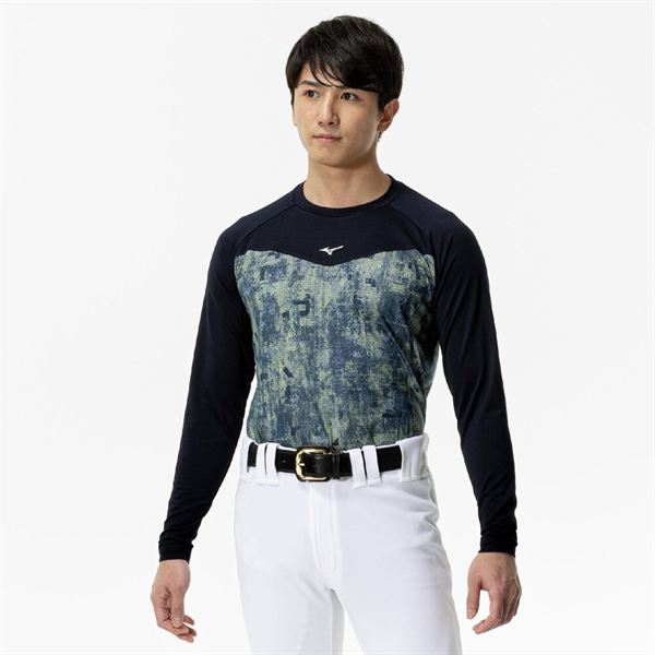 裏起毛グラフィックアンダーシャツ(ローネック／長袖)