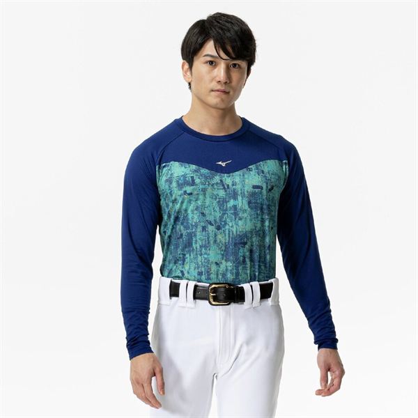 裏起毛グラフィックアンダーシャツ(ローネック／長袖)