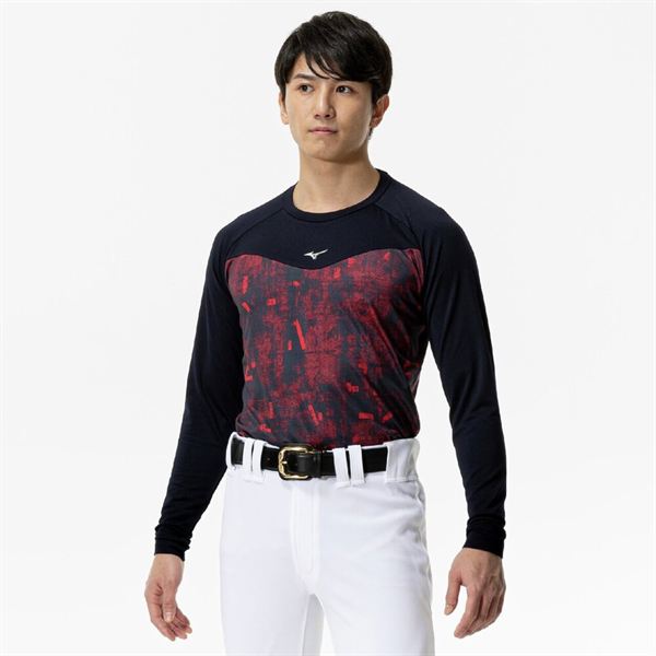 裏起毛グラフィックアンダーシャツ(ローネック／長袖)