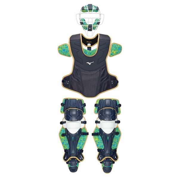 【ミズノプロ】軟式ゴム用／ソフトボール用號SAKEBI捕手防具3点セット 2025セレクションモデル