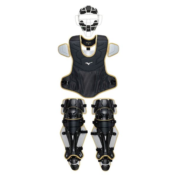 【ミズノ直営限定／ミズノプロ】軟式用／ゴムソフトボール用號SAKEBI捕手防具3点セット