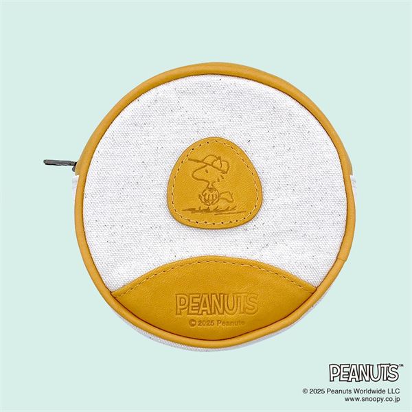 【ミズノ直営限定／PEANUTS】丸型ポーチ