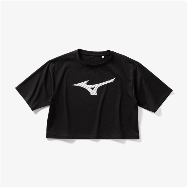 【ミズノ直営限定】ビッグロゴクロップドTシャツ(ワイドシルエット)
