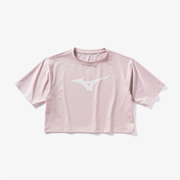 【ミズノ直営限定】ビッグロゴクロップドTシャツ(ワイドシルエット)